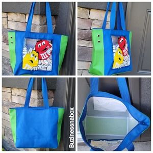 Vtg 1999 M&Ms Vinyl Beach Bag